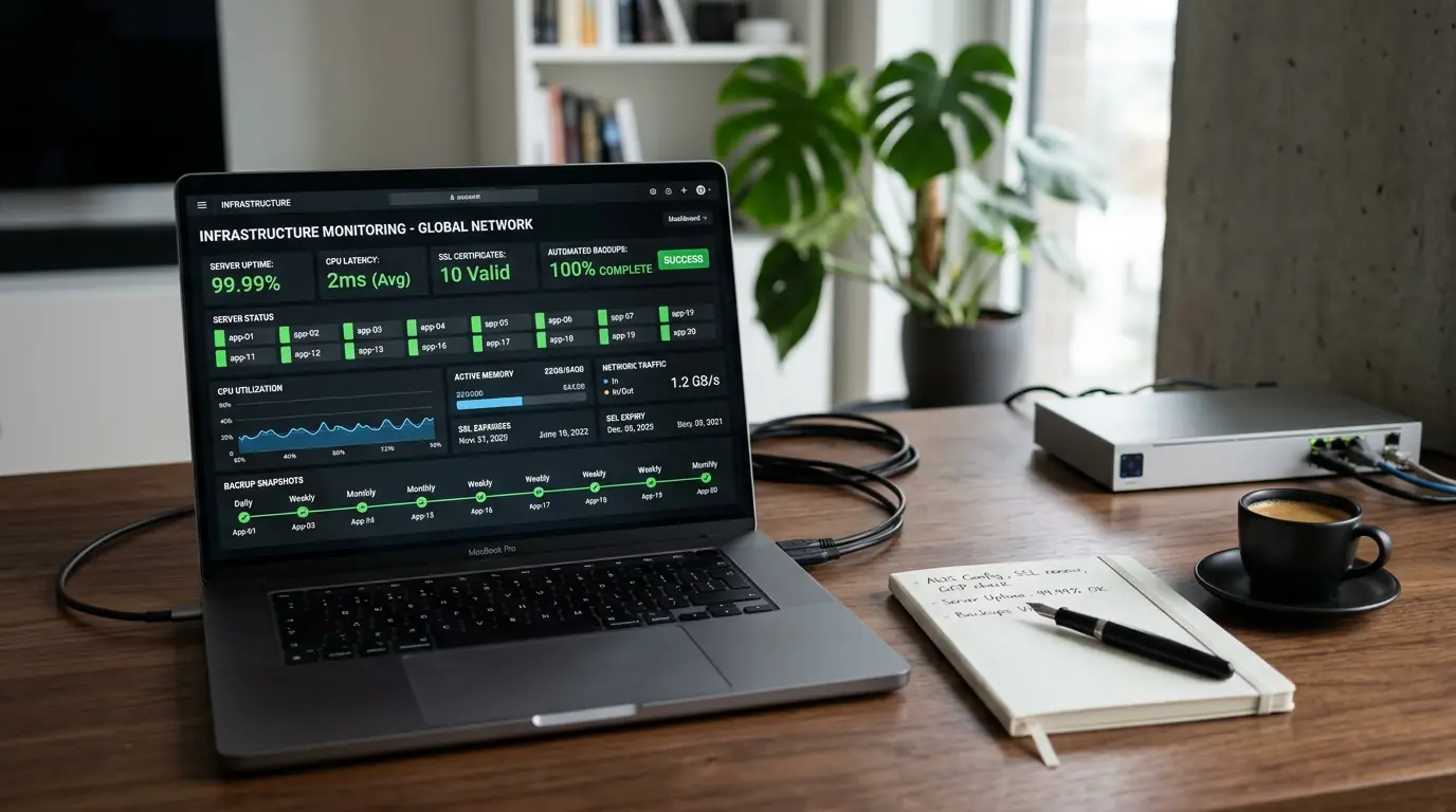 Monitorización de infraestructura y hosting gestionado